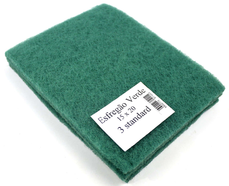Mopa abrasiva, verde, 3un, 150x200mm - SUPER POWER