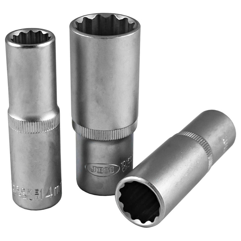 JBM (10152) 1/2" XZN Sockets 75mm Lenght 14mm