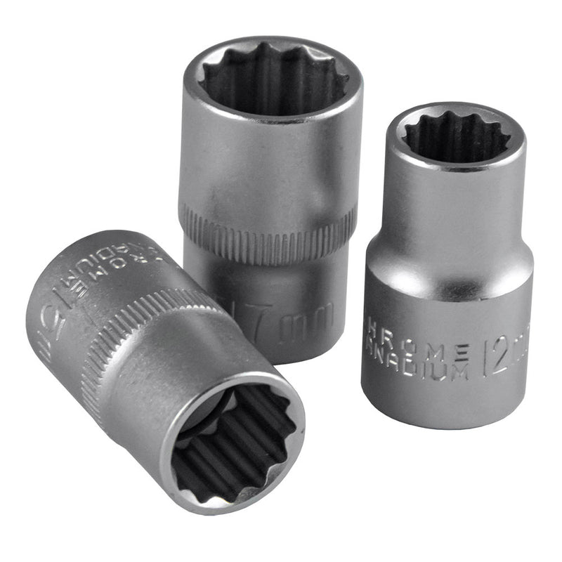 JBM (10169) 1/2" XZN Short Socket 22mm