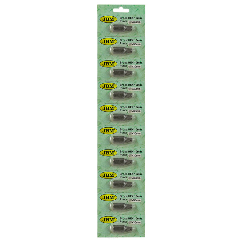 JBM (10368) Hexagonal Drill Bit 10mm - 4mm