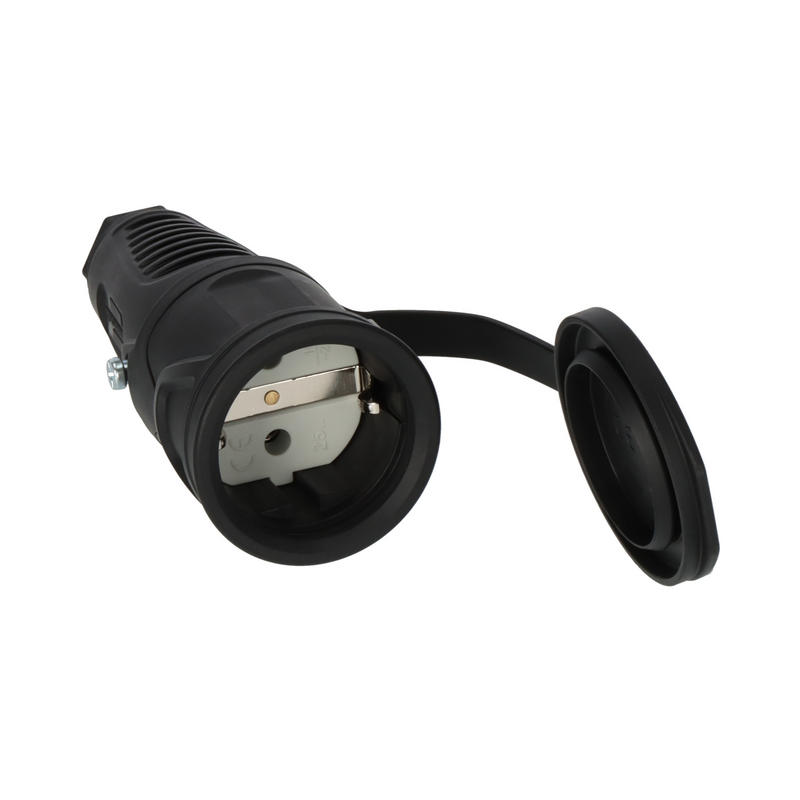 Casquilho Fêmea Schuko de Borracha Brennenstuhl 230V/16A - IP54