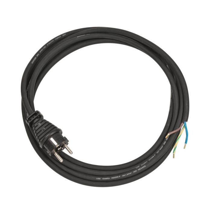 Cabo de ligação Brennenstuhl IP44 3m preto H05RR-F 3G1,5