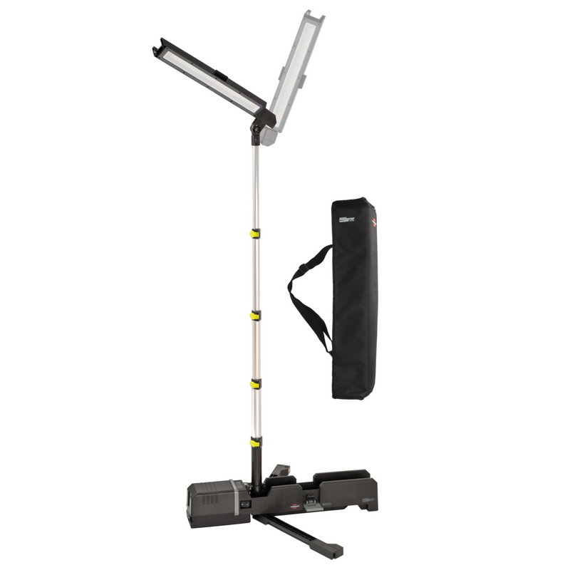 Luz de trabalho telescópica LED com bateria múltipla Brennenstuhl (compatível com baterias de 18 V de 10 marcas diferentes)