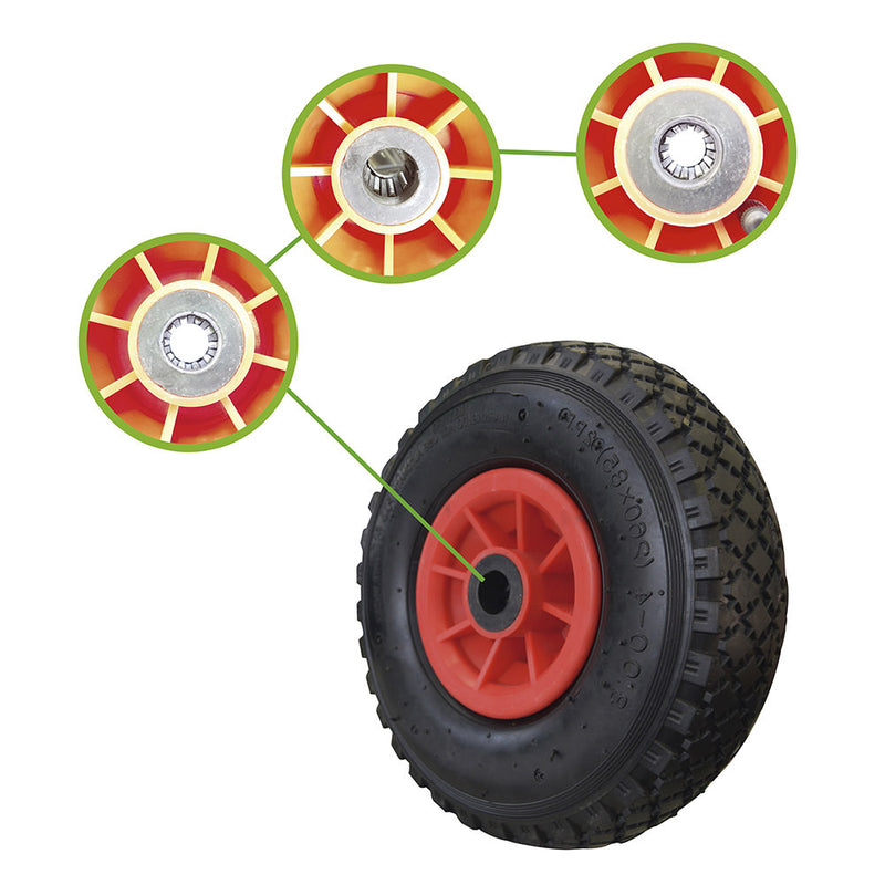 JBM (12055) Rueda de plástico 3.00-4 (260x85) Para Ref. 52202