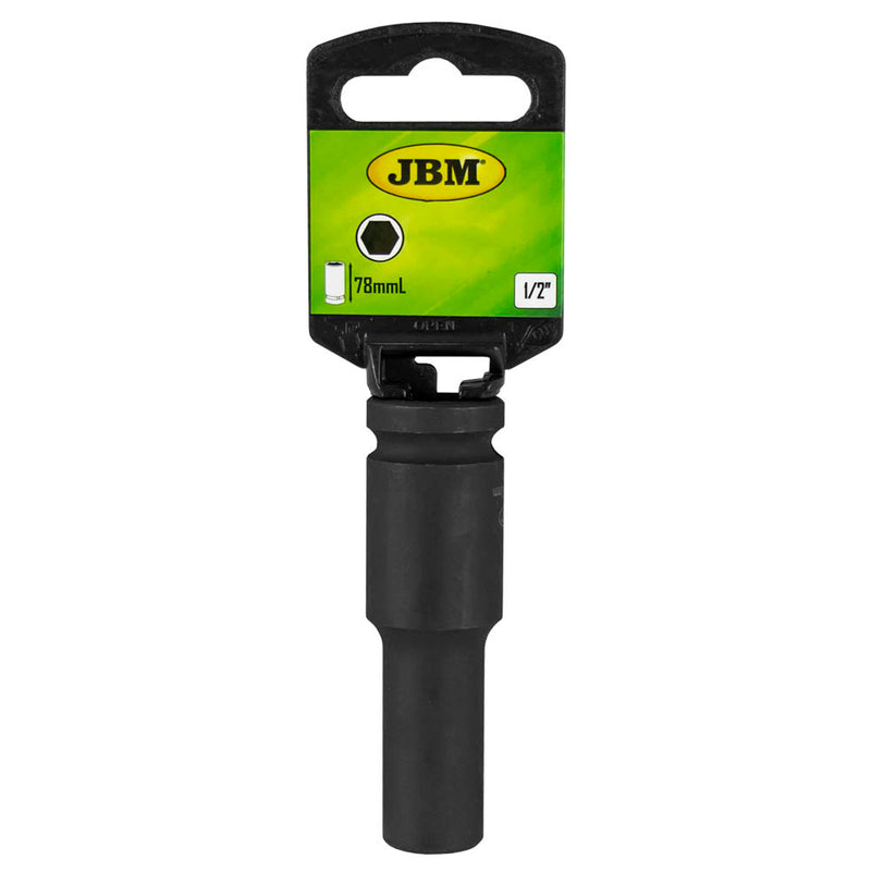 JBM (12070) Vaso de impacto largo hexagonal de 1/2" 22 mm