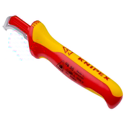Faca de desbaste Knipex (98 55) com sapata guia
