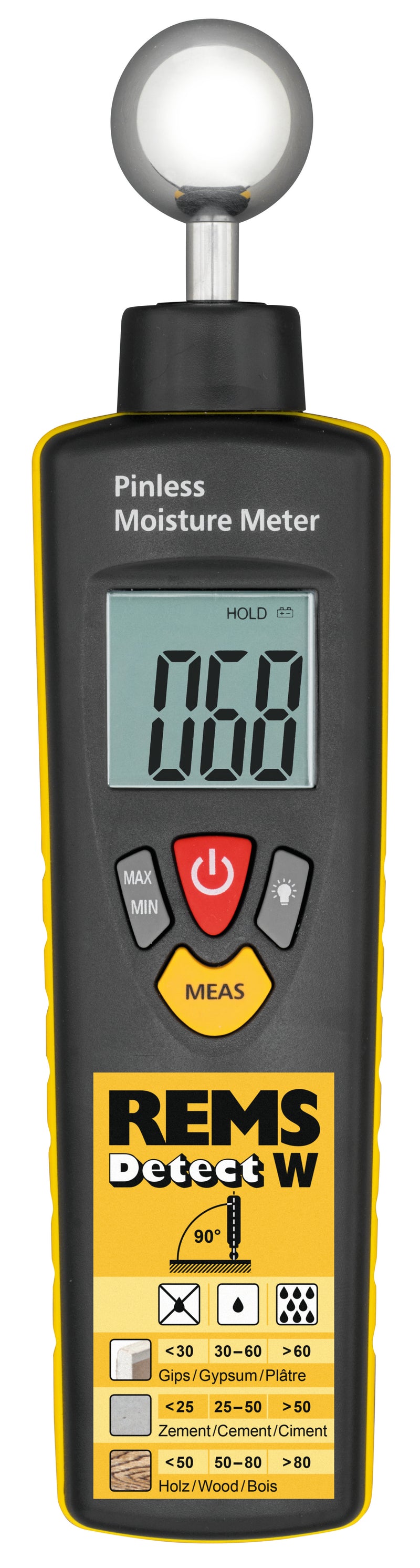 REMS (132115 R) Detecção W Dispositivo de Medição de Umidade Dielétrica.