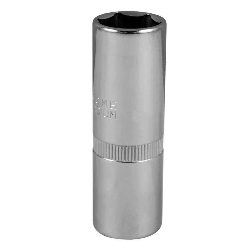 JBM (13253) Llave de vaso para bujías hexagonal de 21 mm - Cromada