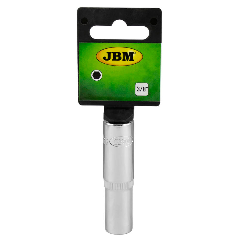 JBM (13325) 3/8" - 65mm Long Hex Socket 12mm - Chromed
