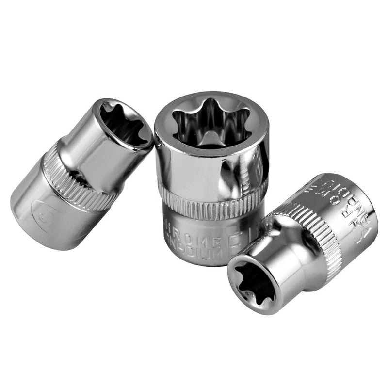 JBM (13334) Vaso Torx E16 de 3/8" - Cromado