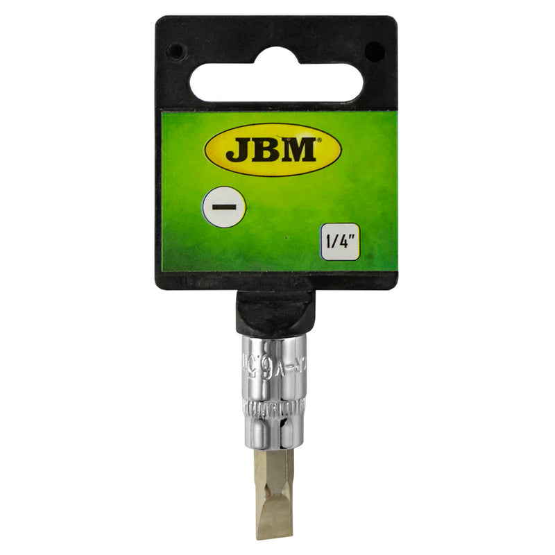 JBM (13379) Screwdriver Bit Socket Slotted (SL) 5.5mm - Chromed