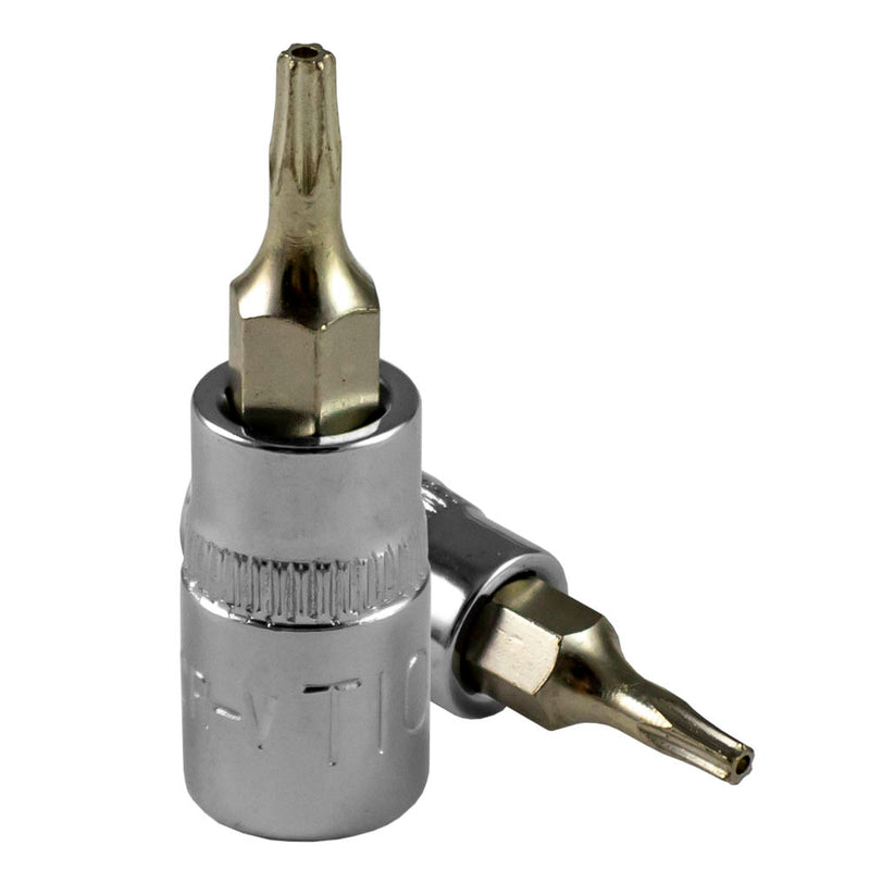 JBM (13390) Screwdriver Bit Sockets Double TX-TP T8 - Chromed