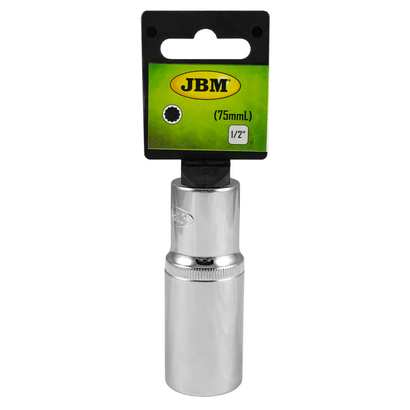 JBM (13610) 1/2" XZN Sockets 75mm Lenght 19mm - Chromed