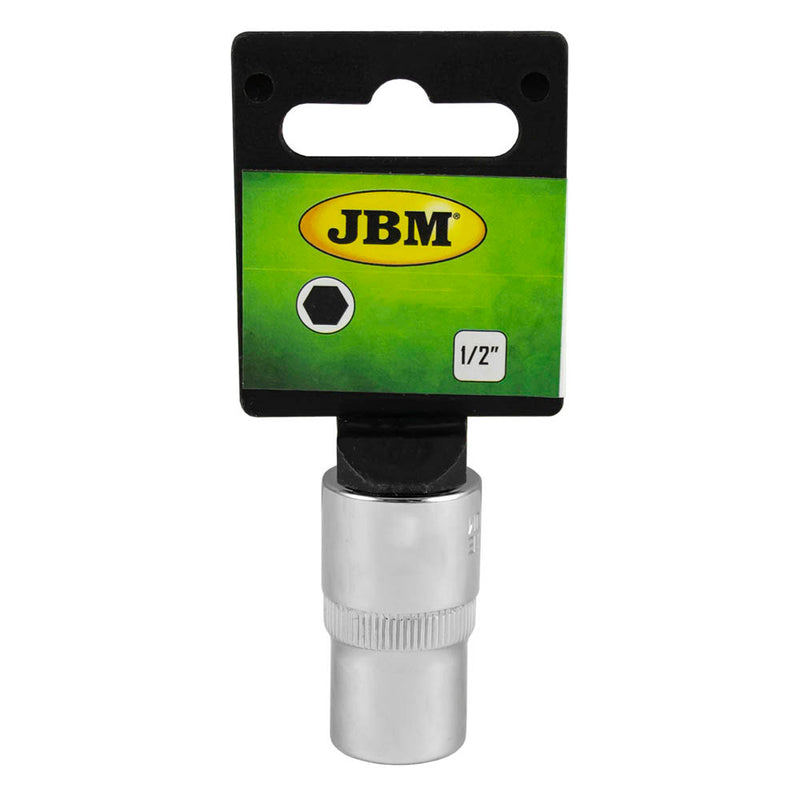 JBM (13655) 1/2" Hex Short Socket 10mm - Chromed