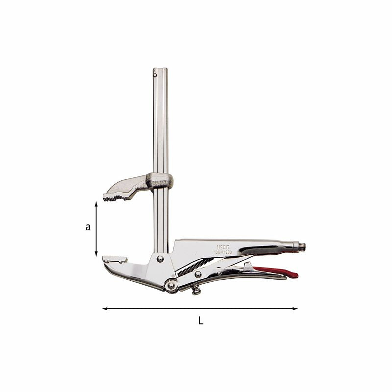 Alicate de pressão USAG (136 M) com mandíbula superior deslizante