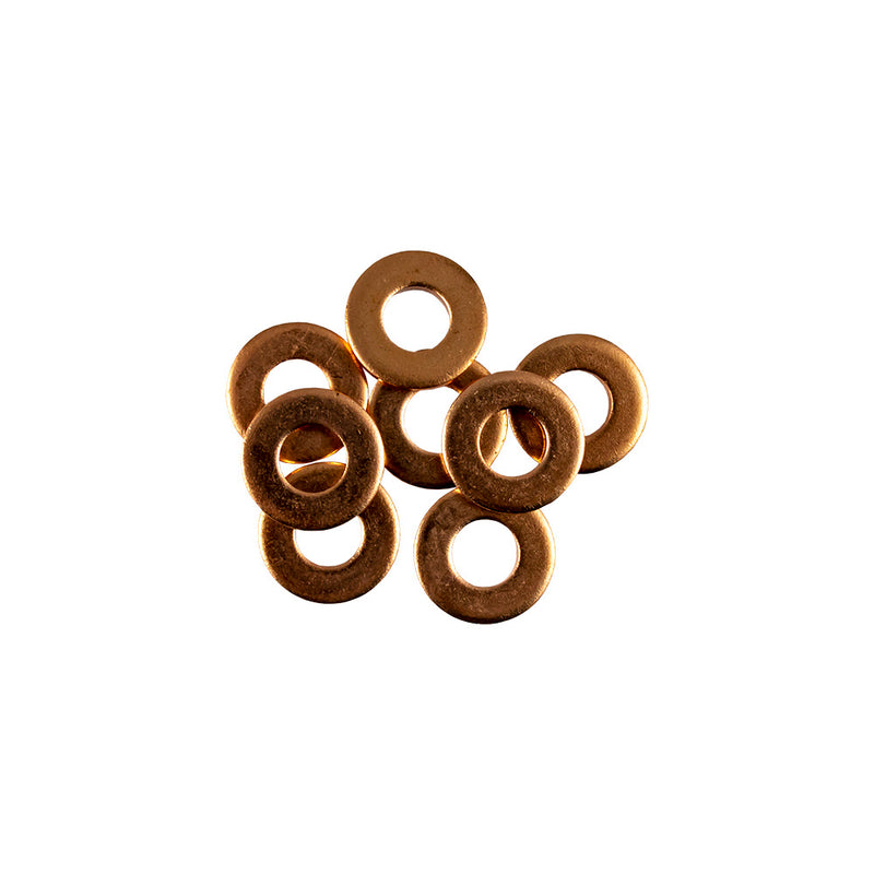 JBM (13822) Anilha de cobre para injetor de 50 peças (15,0 x 7,0 x 2,0 mm)