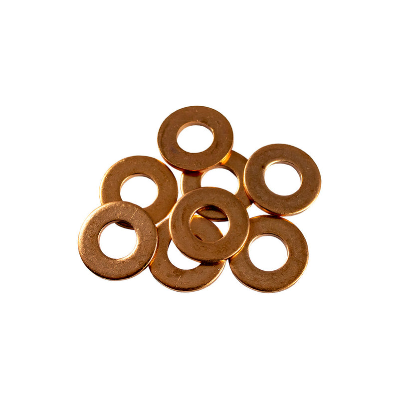 JBM (13829) Anilha de cobre para injetor de 50 peças (16,0 x 7,5 x 1,5 mm)