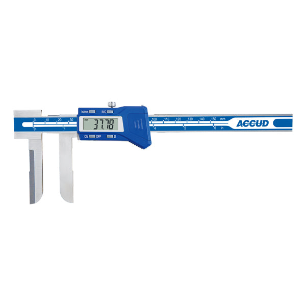 Accud (139) Paquímetro Digital Interno de Borda Fina
