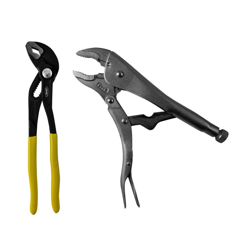 JBM (14114) Alicate Ajustável + Pinça de Pressão com Mandíbulas em EVA