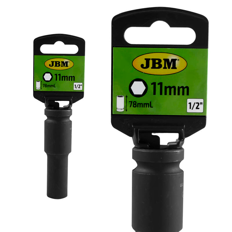 Vaso de impacto largo hexagonal  JBM (14736) 1/2" 11mm