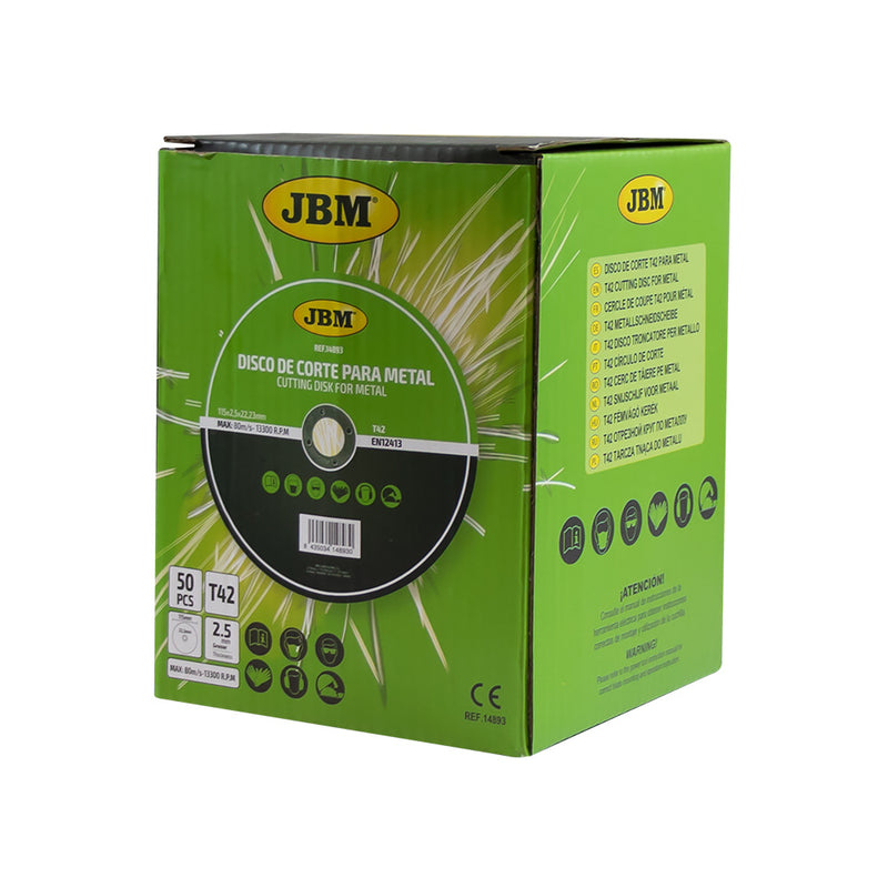 JBM (14894) T42 Cutting Disc for Metal 125x2.5mm