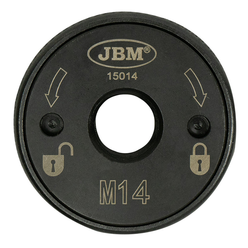 JBM (15014) M14 Porca de bloqueio rápido para rebarbadora angular