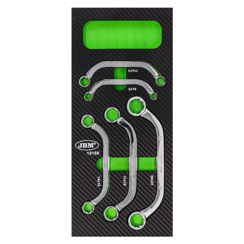 Bandeja JBM (15159) Eva con acabado de fibra de carbono y juego de 5 llaves tipo "C" - Acabado espejo