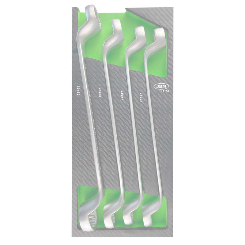 Chave de bocas dupla JBM (15209) com acabamento em fibra de carbono 30x32mm