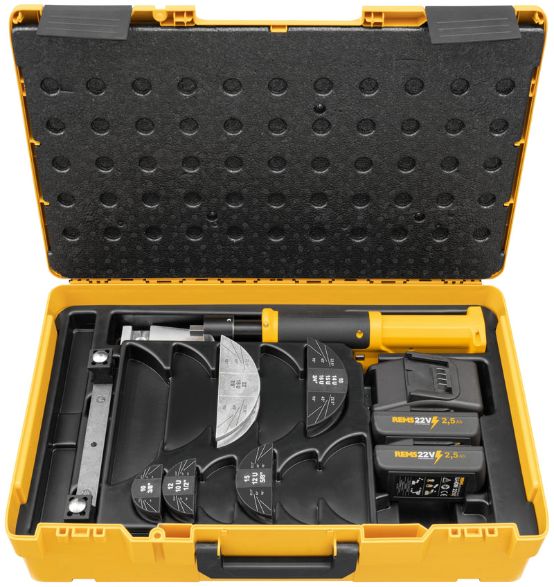 REMS (153420 R220) Hydro-Swing 22V inox Set 10-22 / 3/8-7/8" +Batt 2. 5