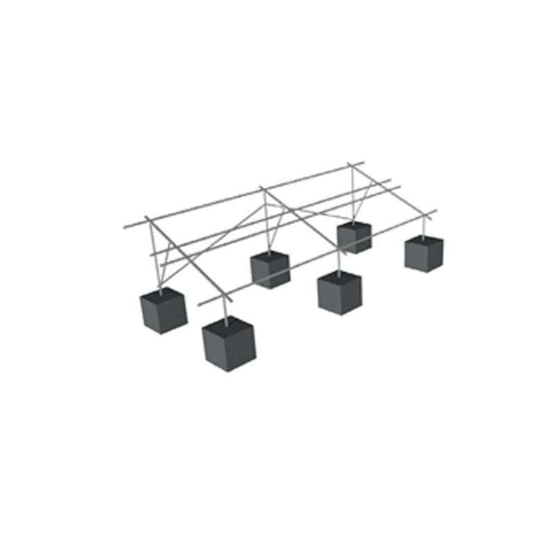 JBM (15446) Soporte para panel solar para suelo de hormigón