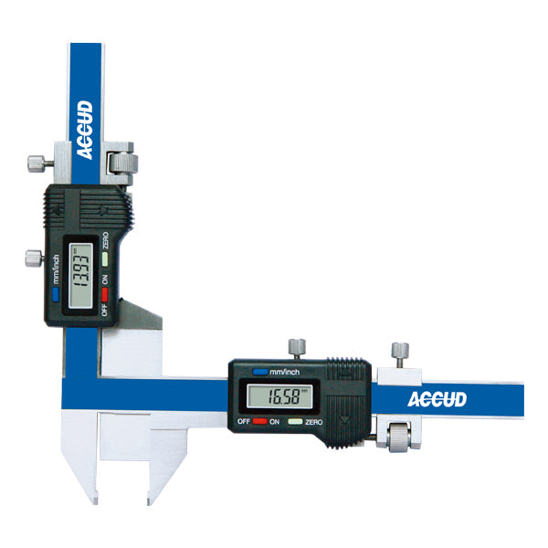 Paquímetro digital Accud (156) para dentes de engrenagem