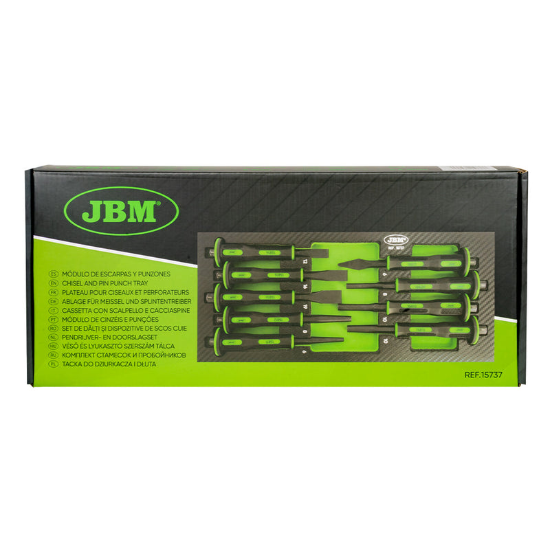 JBM (15737) Module Of 9 Chisel And Pin Punches