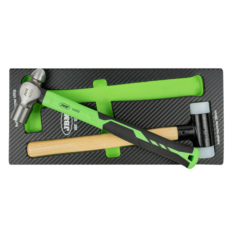 JBM (15799) Martillos surtidos - Módulo de fibra de carbono Eva