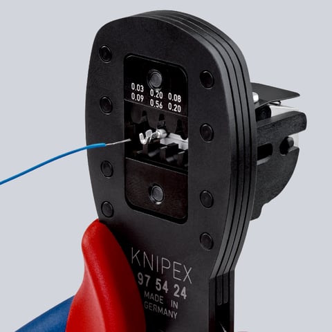 Knipex (97 54 25) Crimping Pliers for micro plugs Parallel crimping For connectors in the Micro-Fit series from Molex LLC