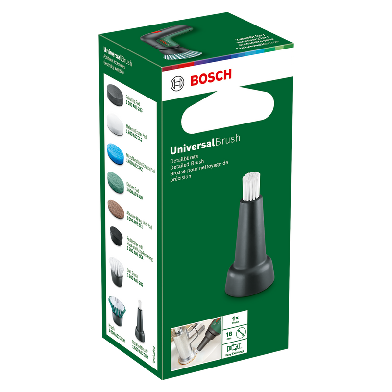Escova de limpeza Bosch Ower Scrubber Brush detalhada