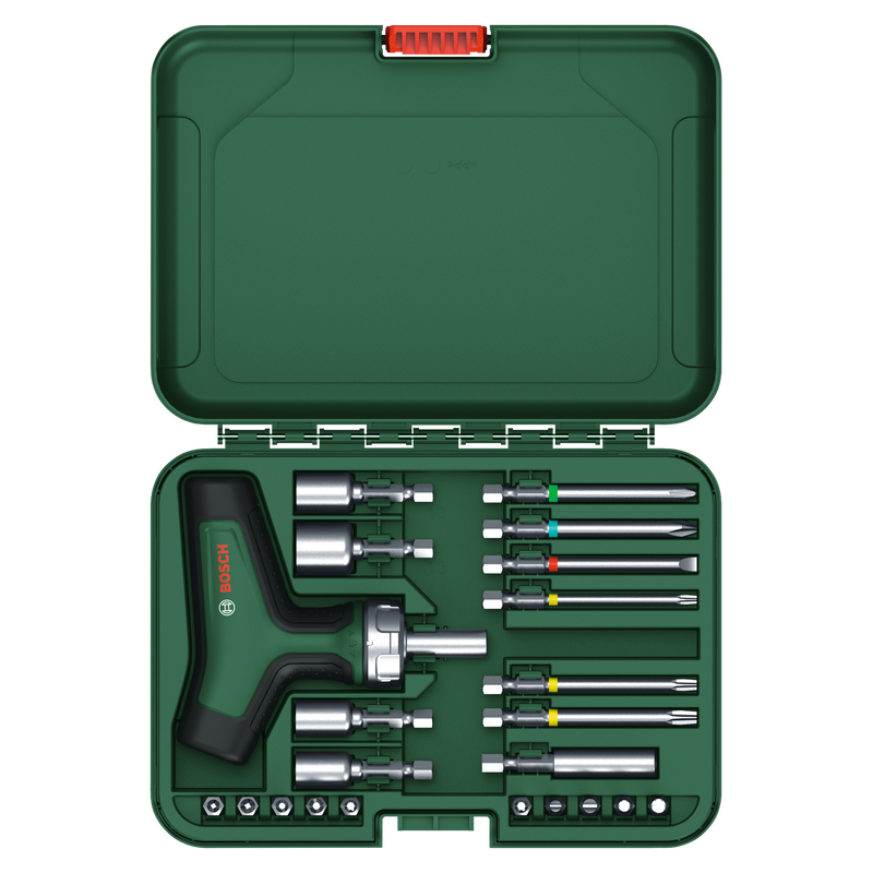 Bosch Screwdriver T-Handle with Ratchet - Set