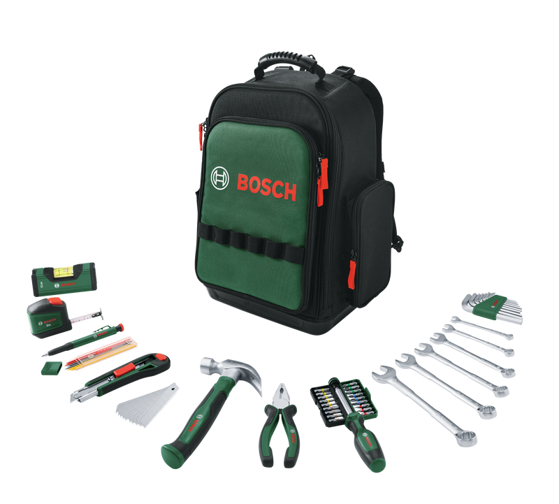 Accesorios Bosch Herramientas Manuales (Mochila con juego de 60 herramientas)