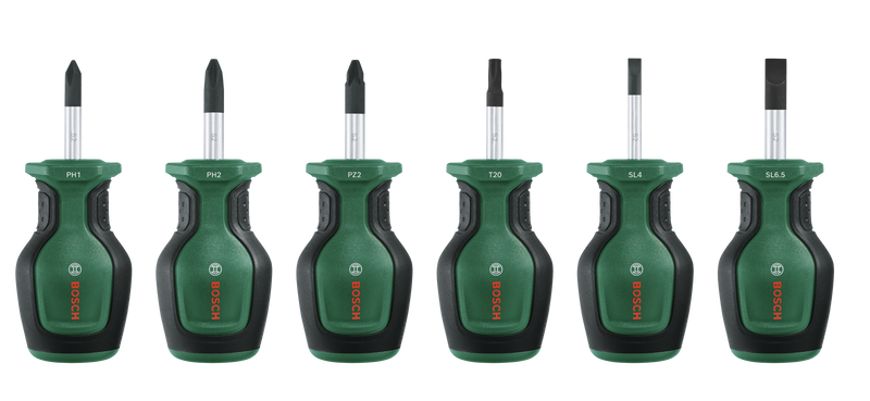 Chave de fendas Bosch - Conjunto de 4 peças Stubby