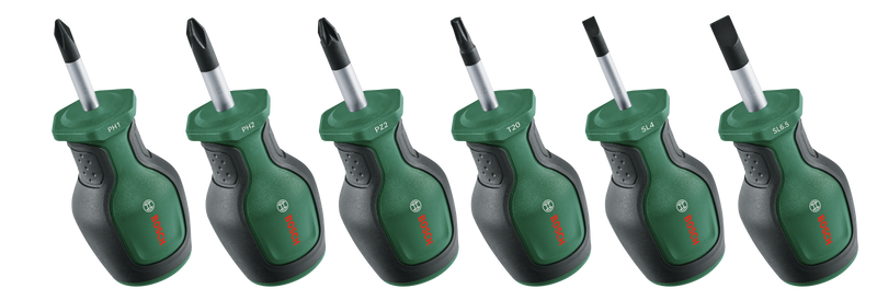Bosch Screwdriver - Stubby 6-Piece