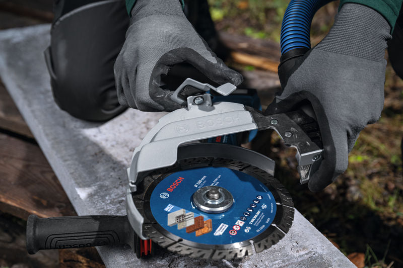 System accessory for large Bosch angle grinders (GDE 180-CG Professional)