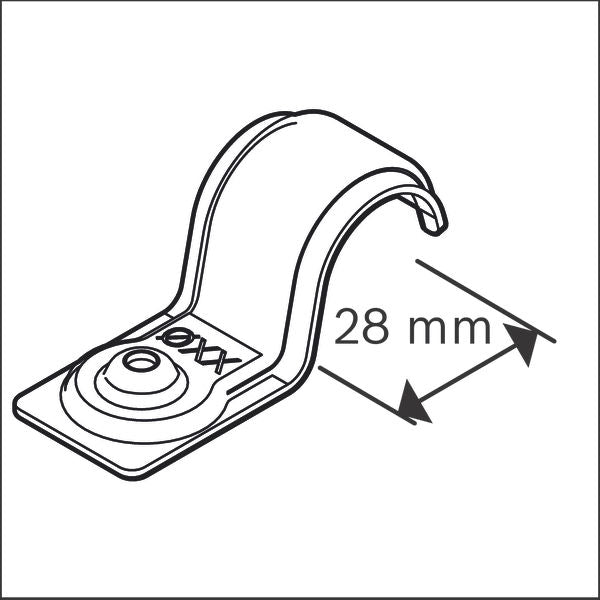 Bosch cable fasteners (PRO Metal single cable clamp, EMS-28 Professional)