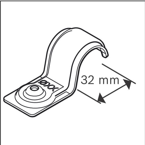 Bosch cable fasteners (PRO Metal single cable clamp, EMS-32 Professional)