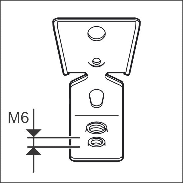 Elementos de fixação de cabos Bosch (Suporte PRO FMI-M6/M8 Metal Professional)