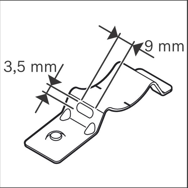 Bosch cable fastening elements (PRO EMT-B Metal Professional cable clamp holder)