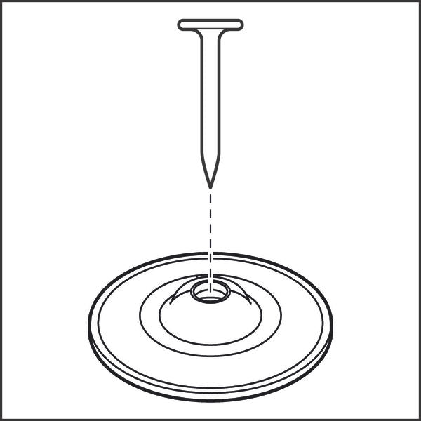 Elementos de fixação de cabos Bosch (Anilha PRO FMW-25 Universal Metal Professional)