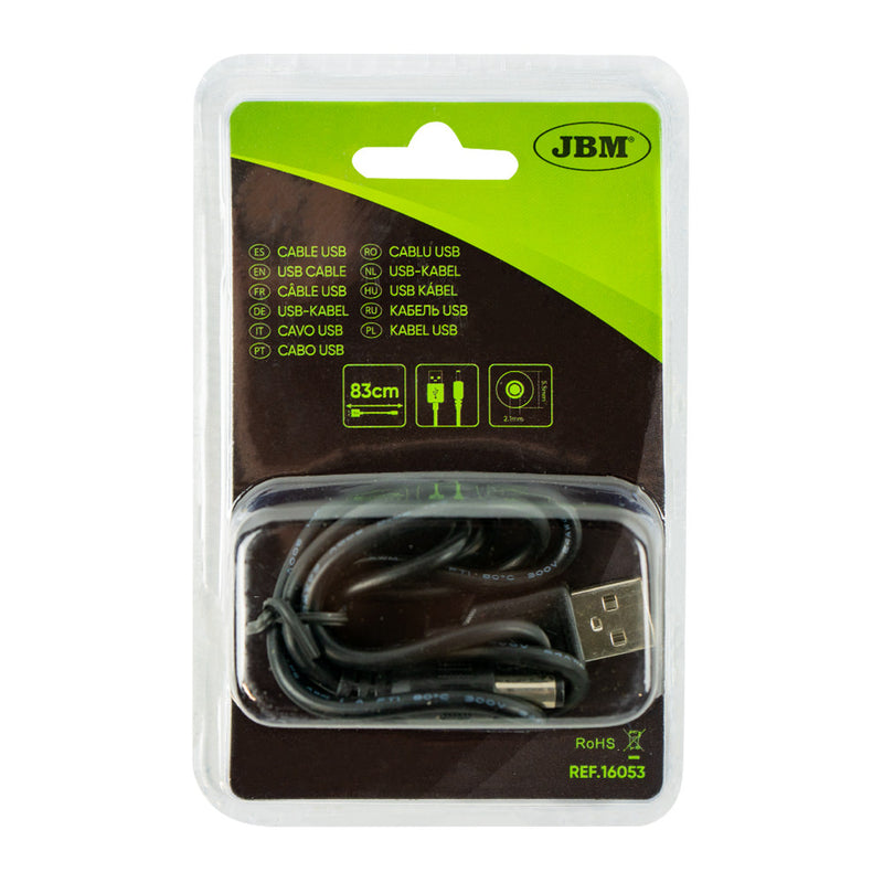 JBM (16053) USB Cable a Type / Round Plug 5.5mm