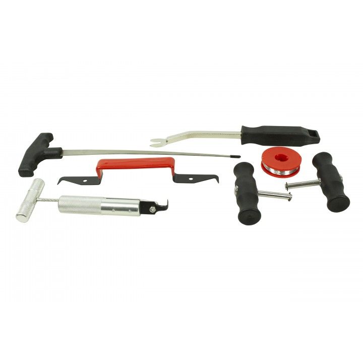 Kit de ferramentas para remoção de para-brisa Kroftools (5400) com 7 peças