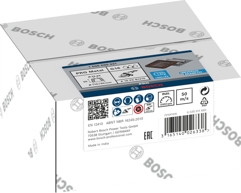 Muela cónica de metal Bosch PRO, 90 x 110 x 55 mm, G16