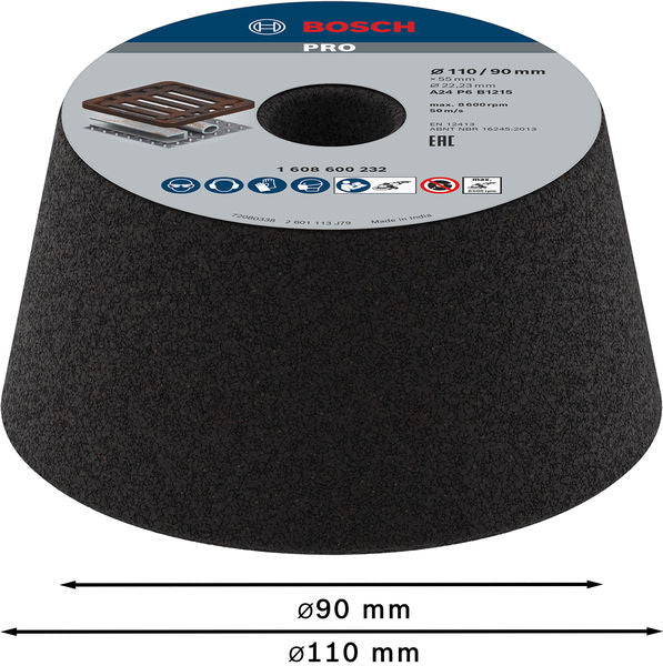 Rueda de copa Bosch, grano 24