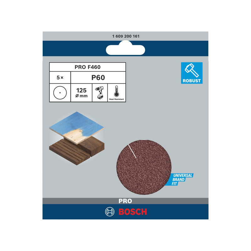 Bosch Sanding Sheet EfWP,125mm,G60,5x